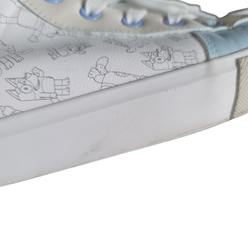Ground Up Bluey Adult Lace-Up High Top Sneaker Women's Sz 8 - Picture 9 of 9